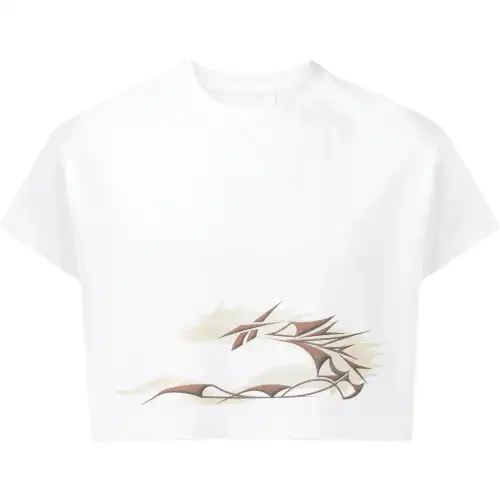 Reebok Dragon-print Cotton Cropped T-shirt