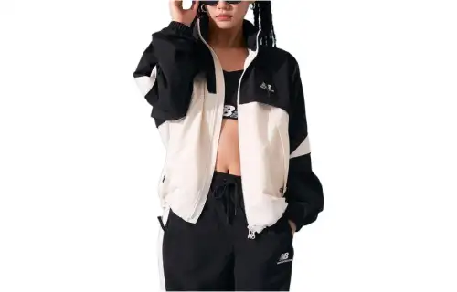 New Balance Jackets Unisex Black Hooded Moderate Other