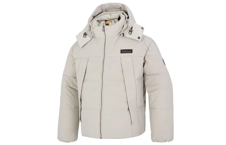 Timberland Down Jackets Men's Taupe Hooded Moderate Other