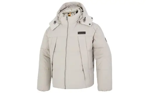 Timberland Down Jackets Men's Taupe Hooded Moderate Other
