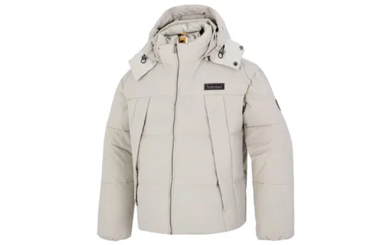 Timberland Down Jackets Men's Taupe Hooded Moderate Other