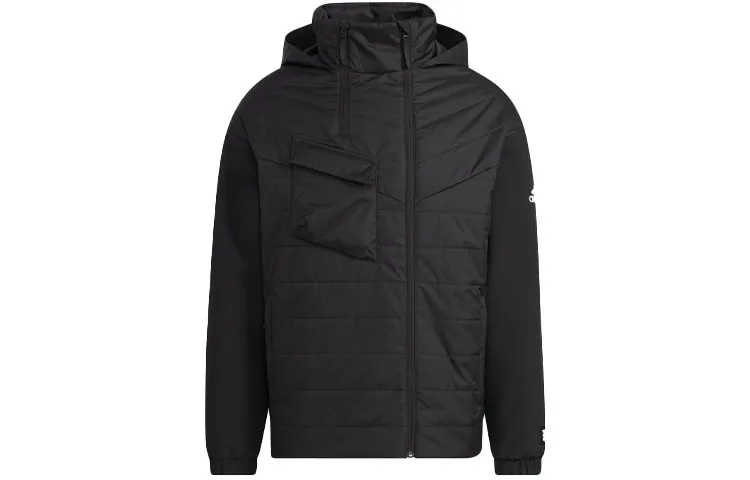 Adidas Puffer Jackets Unisex Hooded Moderate Straight Fit