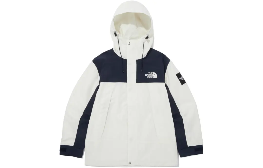 THE NORTH FACE MARTIS Waterproof And Windproof Windbreaker Jacket Unisex Navy Blue/Cream White