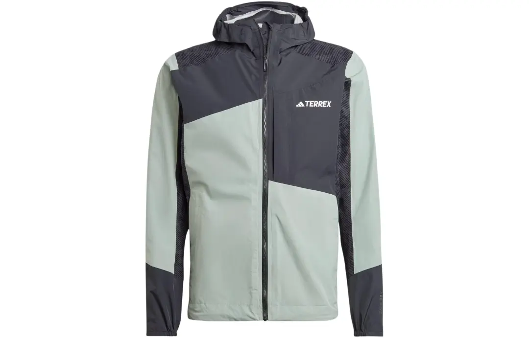Adidas Waterproof And Rainproof Windbreaker Jacket Men's Dusty Green