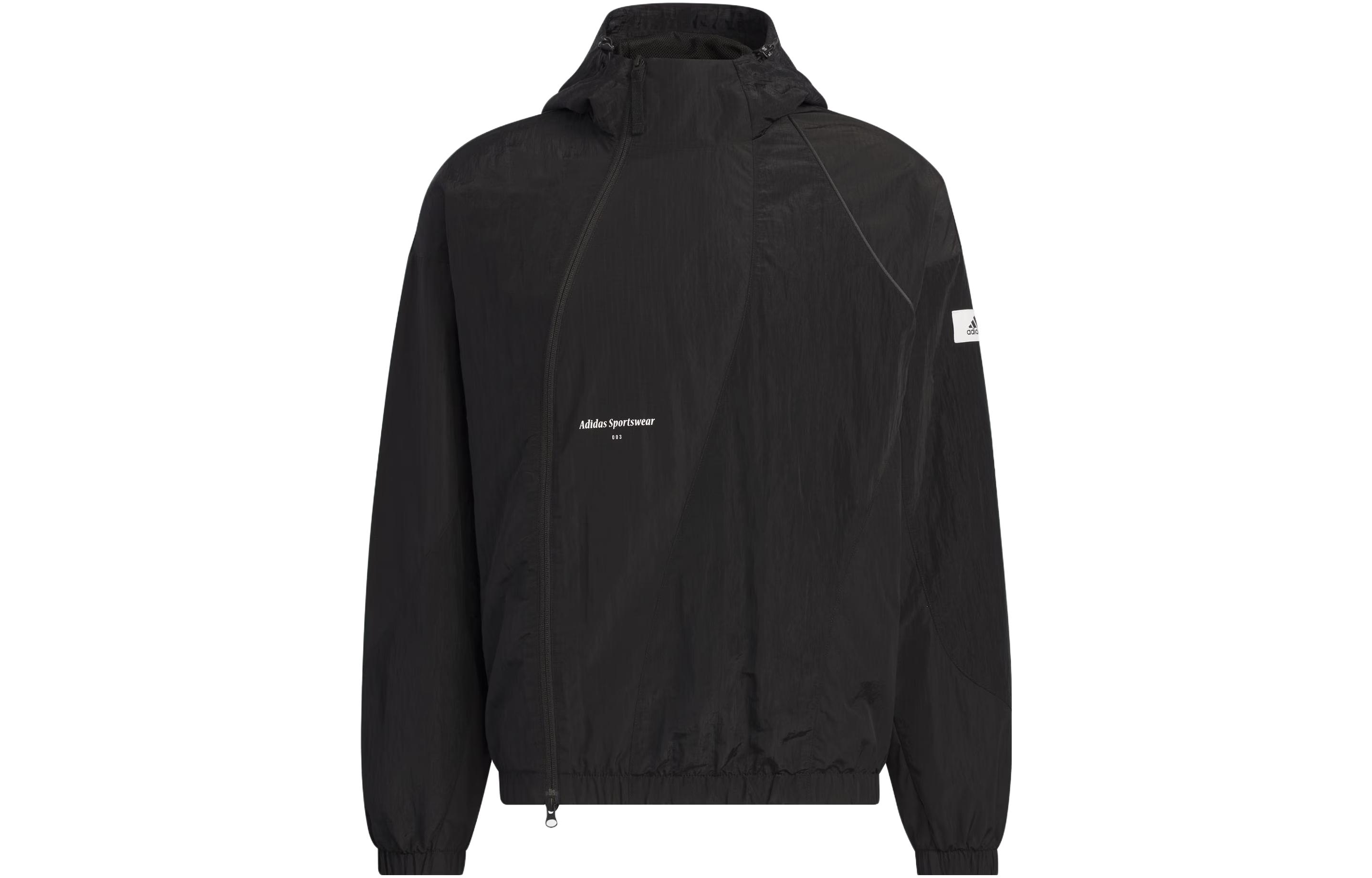 Adidas Lounge Jackets Men's Black Hooded Moderate Other
