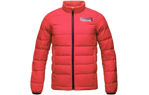 Li Ning Training Series Down Jackets Men's Red Stand Collar Moderate