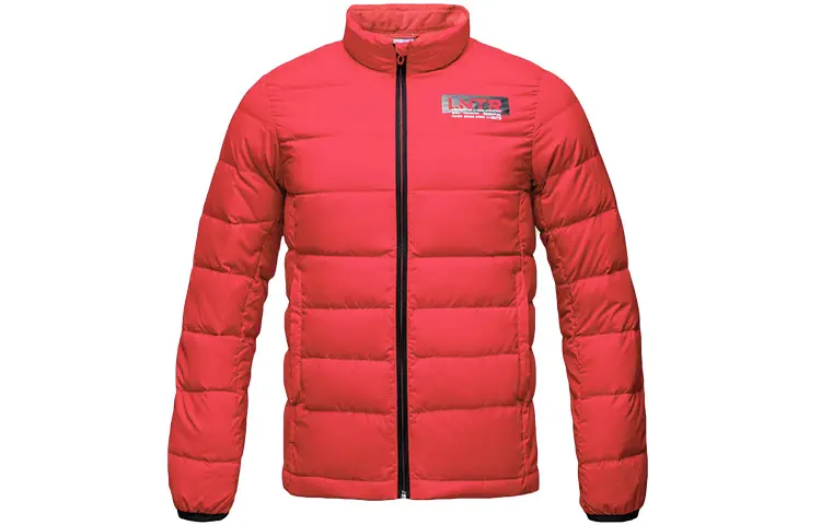 Li Ning Training Series Down Jackets Men's Red Stand Collar Moderate