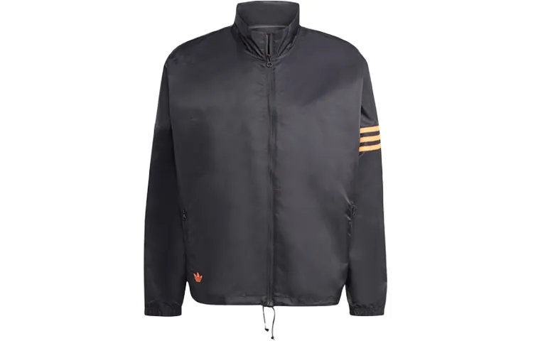 Adidas Originals Neuclassics Jackets Men's Black Stand Collar Moderate Other