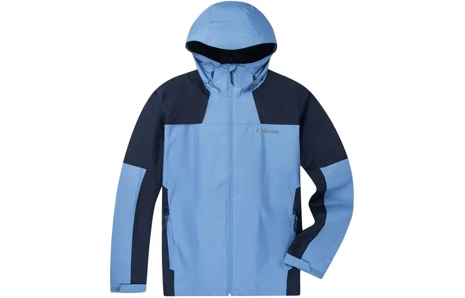Columbia Waterproof And Windproof Windbreaker Jacket Men's Blue