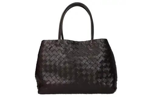 Bottega Veneta Leather Tote Bag, Shopping Bag, Handbag, Shoulder Bag Women's Brown