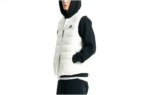 New Balance Vests Men's White Collarless Moderate Other