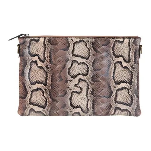 Bottega Veneta Genuine Leather Clutch Women's Brown
