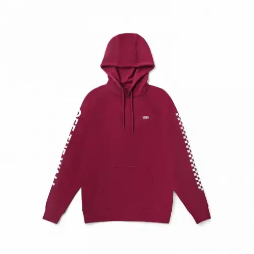 Vans Sweatshirts Men's Burgundy Hooded Moderate Regular
