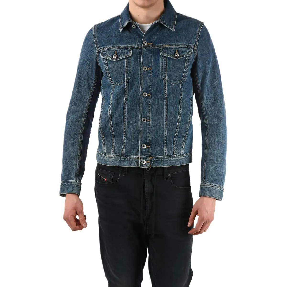 DIESEL Jackets & Coats Men's Blue