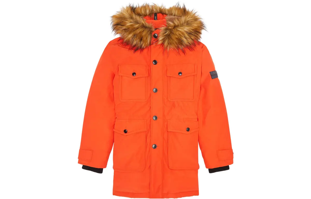 DIESEL Puffer Jacket Men's Orange