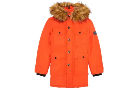 DIESEL Puffer Jacket Men's Orange