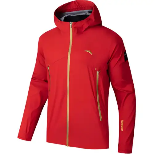 Anta Variety Training Collection Waterproof, Windproof, And Breathable Windbreaker Jacket Men's Classic Red