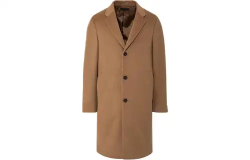 UNIQLO Coats Men's Umber Lapel Moderate Straight Fit