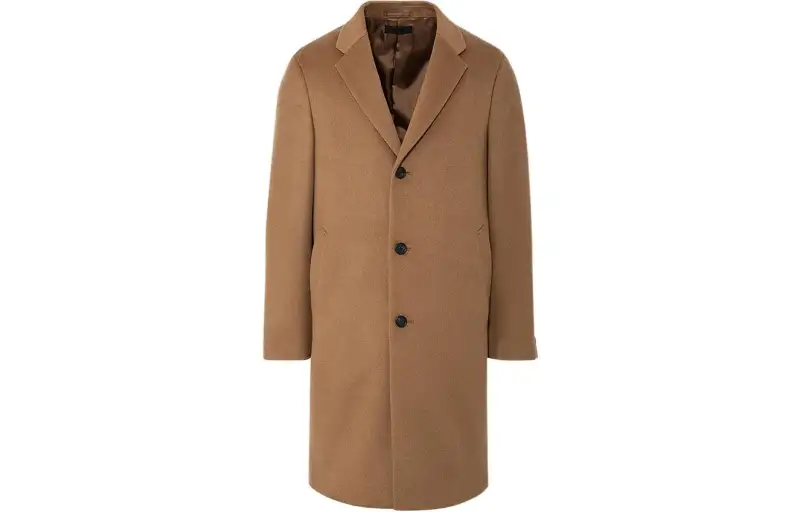 UNIQLO Coats Men's Umber Lapel Moderate Straight Fit