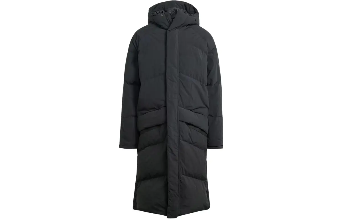 Adidas Big Baffle Coat Down Jacket Men's Black