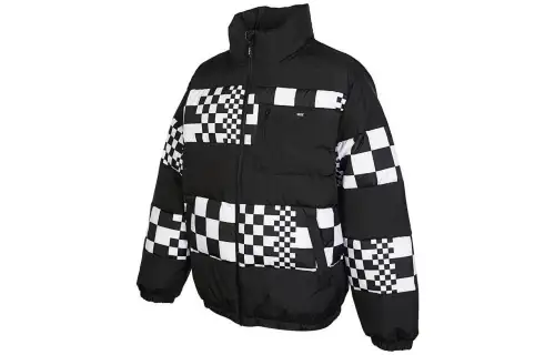 Vans Down Jackets Unisex Black Stand Collar Moderate Other