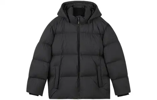 Skechers Colorful Down Jackets Men's Black Hooded Moderate Other