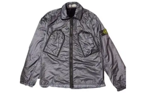 STONE ISLAND Jackets Men's Black Lapel Moderate Other