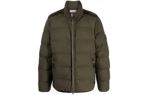 STONE ISLAND Down Jacket Unisex Green