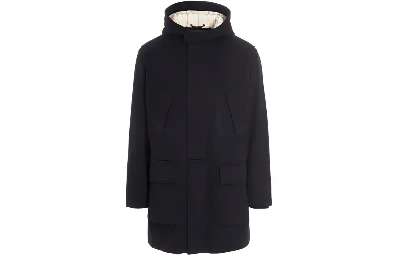 Loro Piana Coats Men's Black Moderate