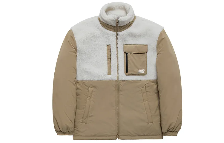 New Balance Velvet Jackets Men's Stand Collar Moderate