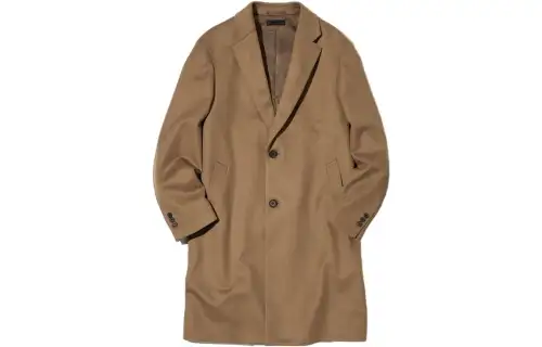 UNIQLO Coats Men's Umber Suit Collar Moderate Straight Fit