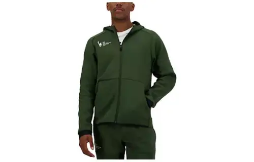 New Balance Jackets Men's Green Hooded Moderate Other