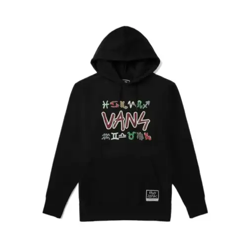 Vans Sweatshirts Men's Black Hooded Moderate Regular