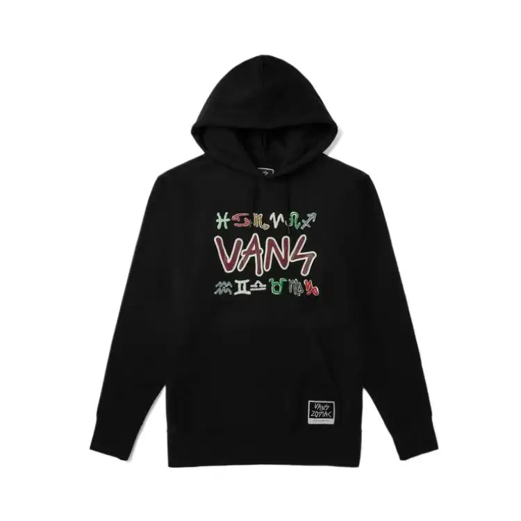 Vans Sweatshirts Men's Black Hooded Moderate Regular