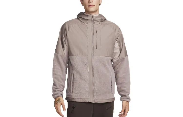 Nike Jackets Men's Light Coffee Hooded Moderate Other