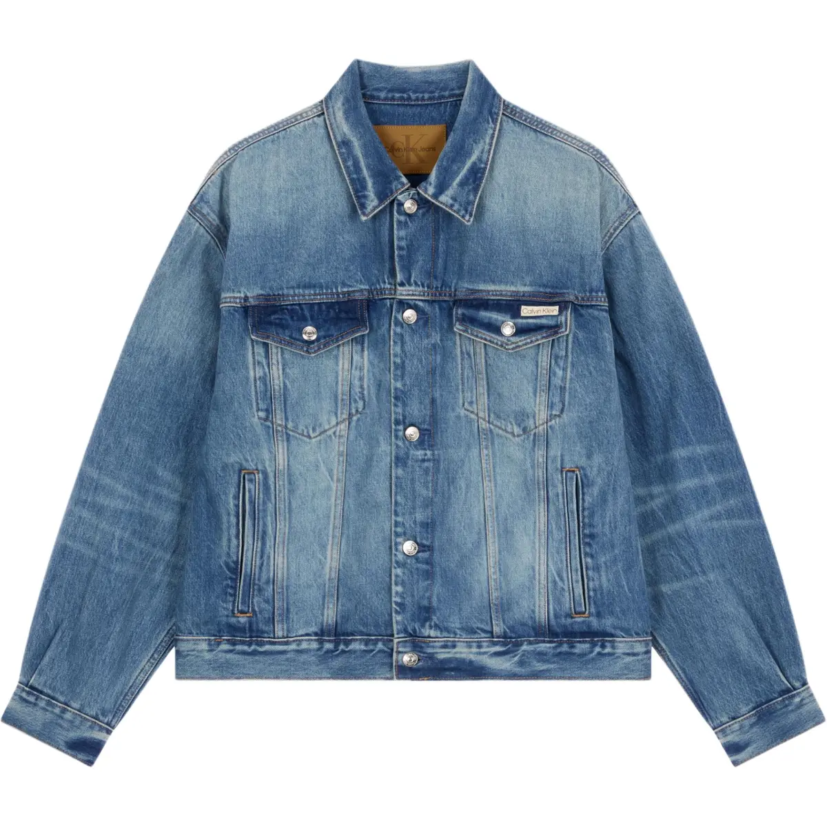 CALVIN KLEIN Denim Jacket Men's Blue