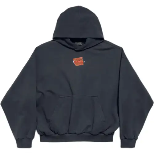 Balenciaga Taped Logo Medium Fit Hoodie