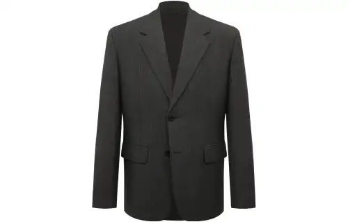 PRADA Prince Of Wales check Single breasted Blazer