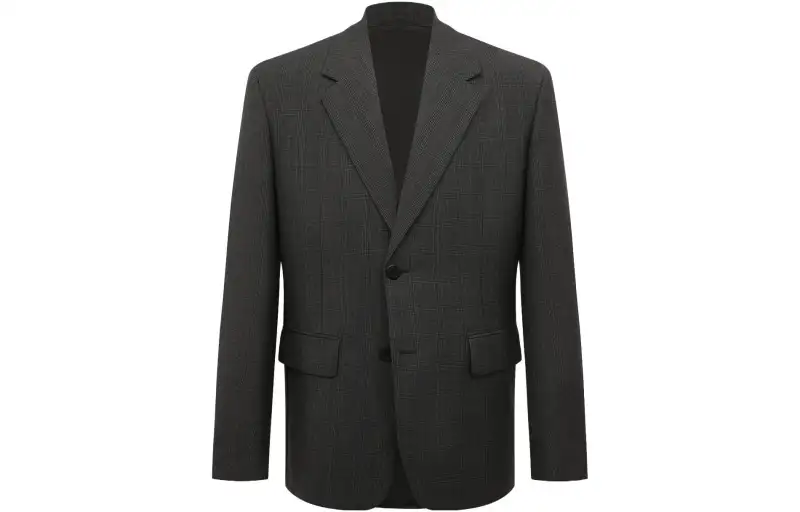 PRADA Prince Of Wales check Single breasted Blazer
