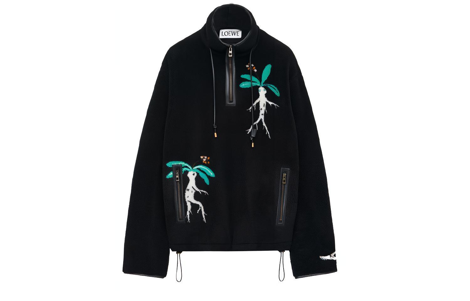 LOEWE FW23 Velvet feel Coat Men's Black