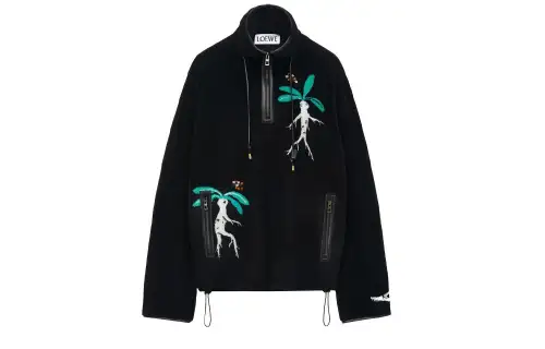 LOEWE FW23 Velvet feel Coat Men's Black