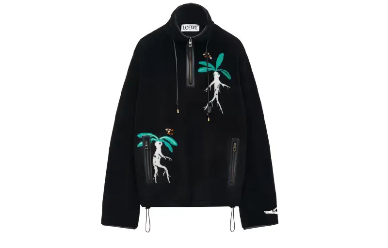 LOEWE FW23 Velvet feel Coat Men's Black