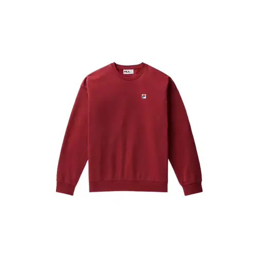 FILA Sweatshirts Unisex Saffron Crew Neck Moderate Regular