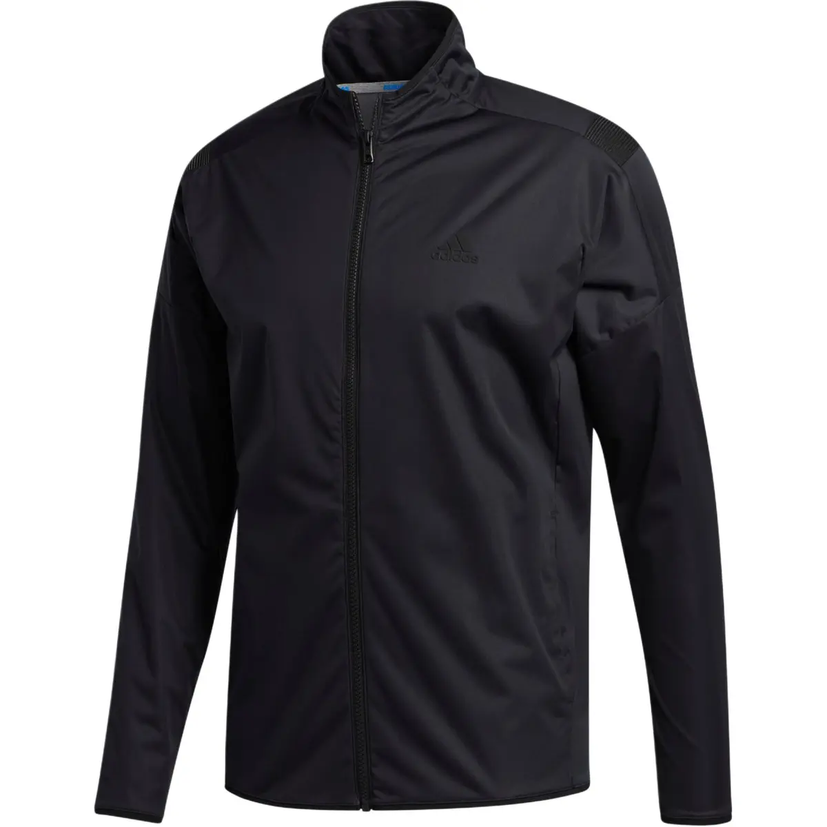 Adidas Jackets Men's Black Stand Collar Moderate Straight Fit