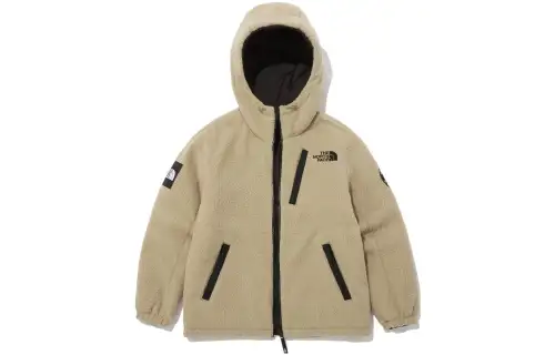 THE NORTH FACE Puffer Jackets Men's Light Umber Hooded Moderate