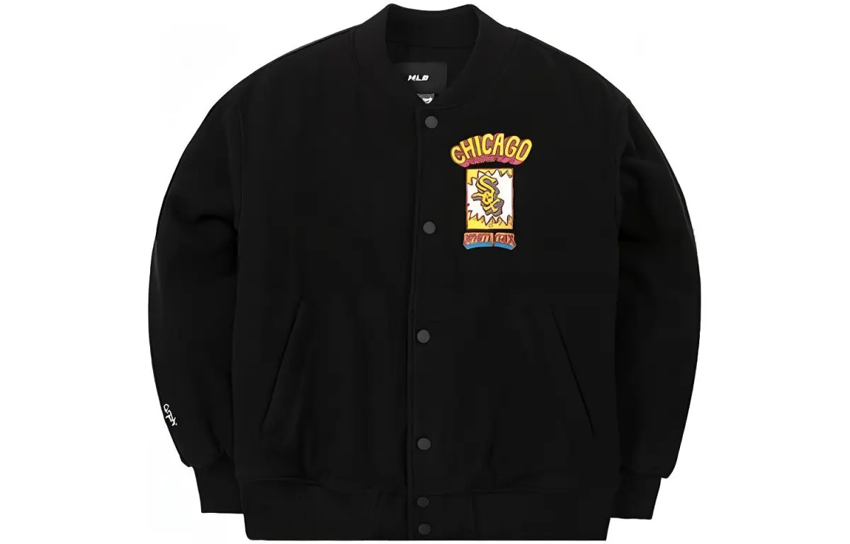 MLB Baseball Jacket Unisex Black