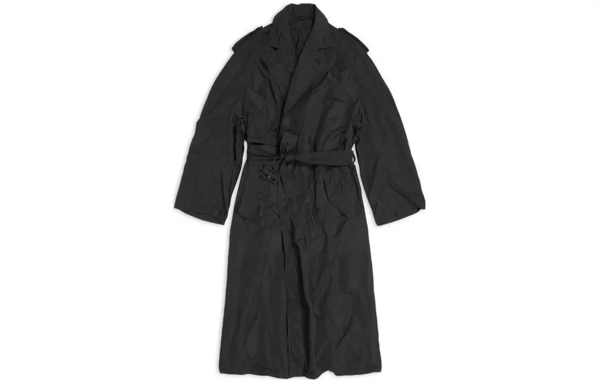 Balenciaga Coat Loose Fit Unisex Black