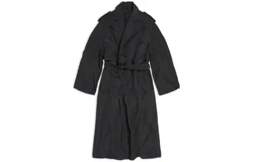 Balenciaga Coat Loose Fit Unisex Black
