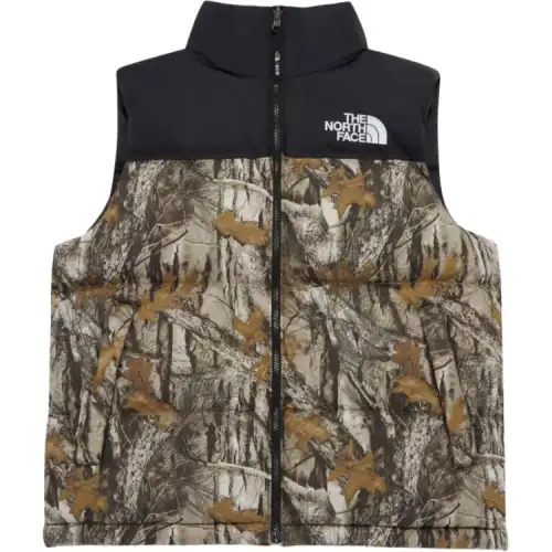 THE NORTH FACE THE NORTH FACE Apparel Collection Vests Men's Tan Stand Collar Moderate Other