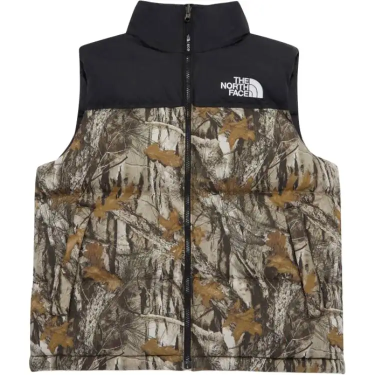 THE NORTH FACE THE NORTH FACE Apparel Collection Vests Men's Tan Stand Collar Moderate Other